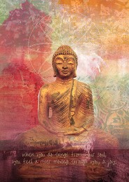 GC 1079 MP Golden Lotus Buddha Collage