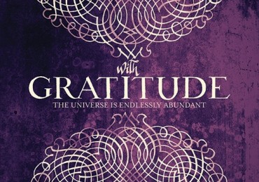 GC 1133B Scrolled Gratitude Purple