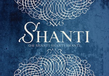 GC 1133C Scrolled Shanti Om Blue